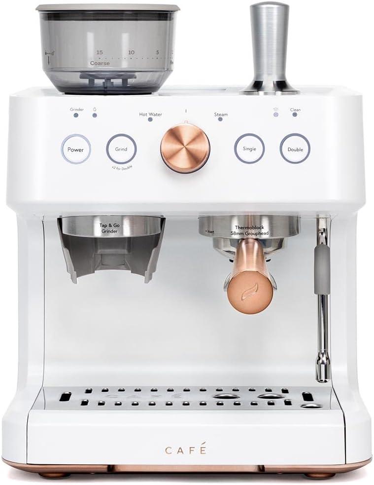 Café ™ Matte White Bellissimo Semi-Automatic Espresso Machine