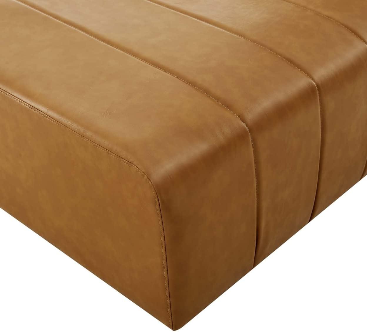 Bartlett Vegan Leather Ottoman by Modway