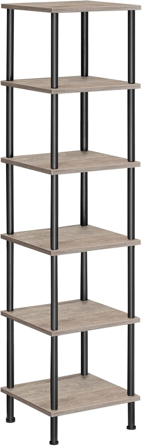 6-Tier Corner Bookcase for Small Spaces