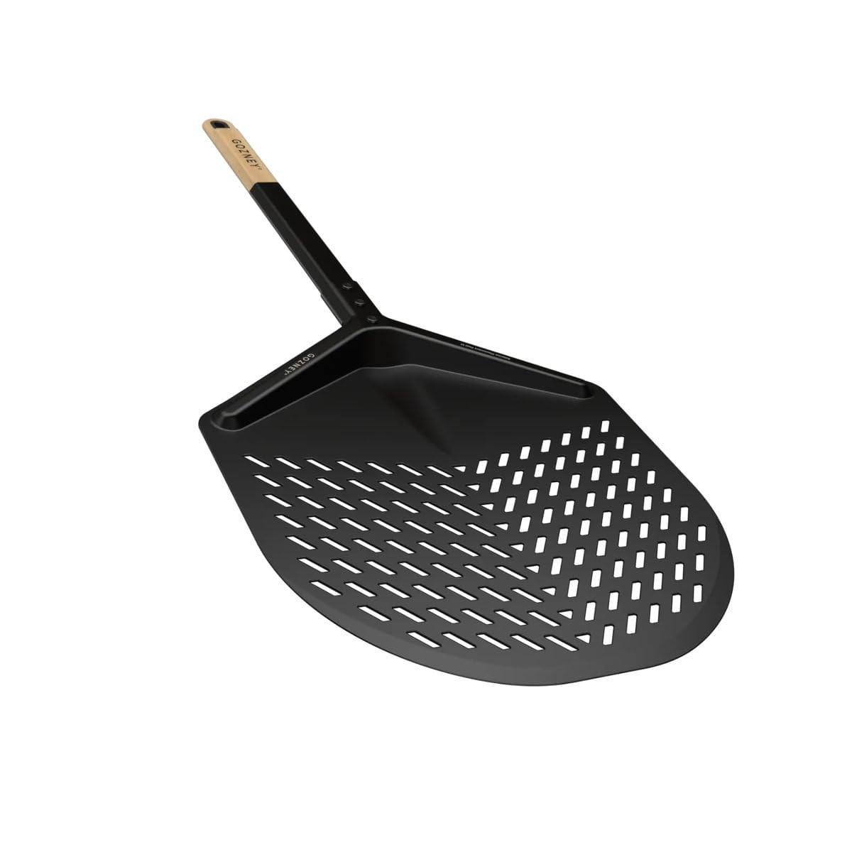 Gozney Balance Placement Peel for 12" Pizzas, Compatible with All Gozney Pizza Ovens, With A Perforated Aluminum Blade & Beech Wood Handle