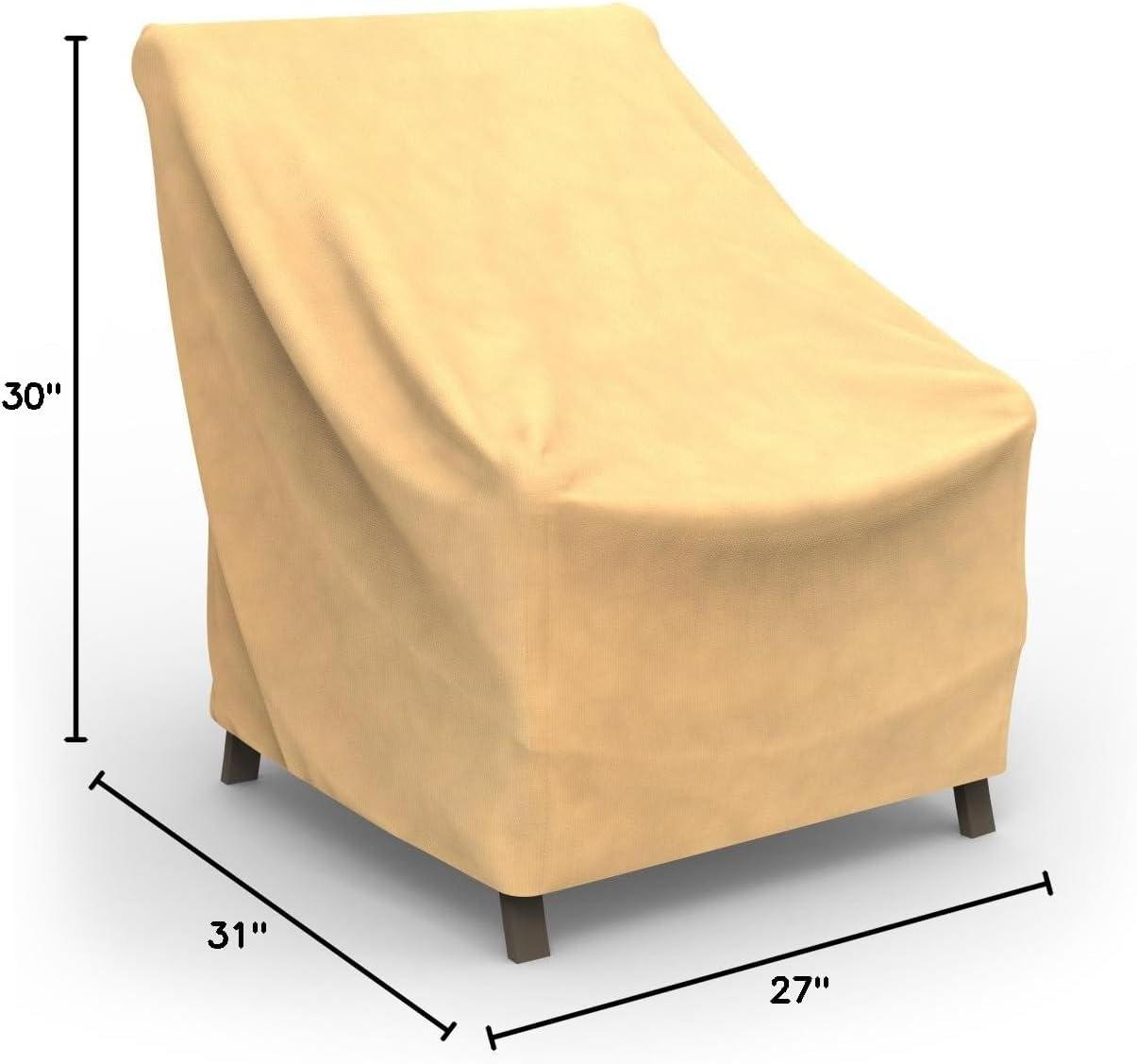 Extra Small Tan Waterproof Patio Chair Cover