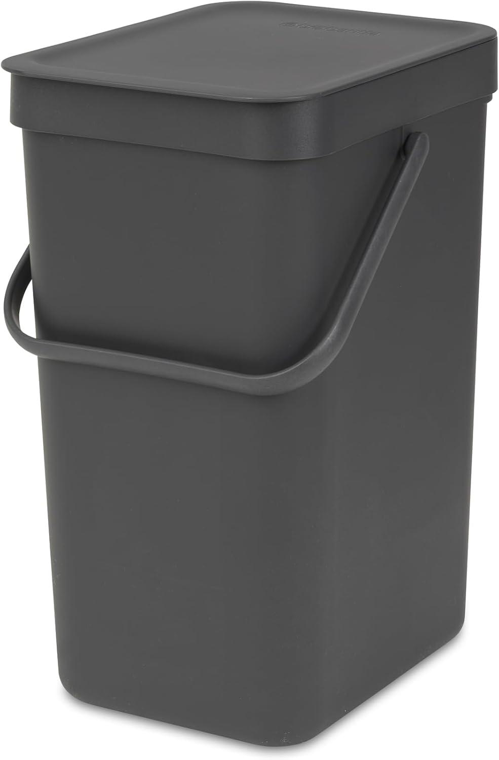 Brabantia Sort & Go Plastic Recycling Bin, 3.2 Gallon