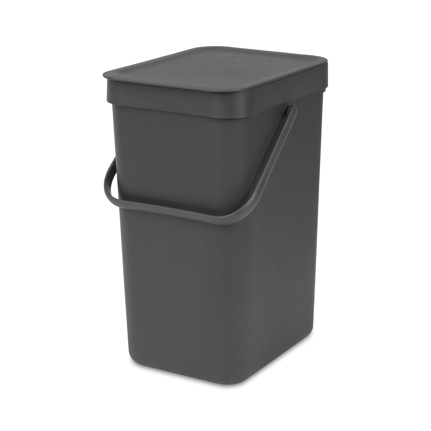 Brabantia Sort & Go Plastic Recycling Bin, 3.2 Gallon