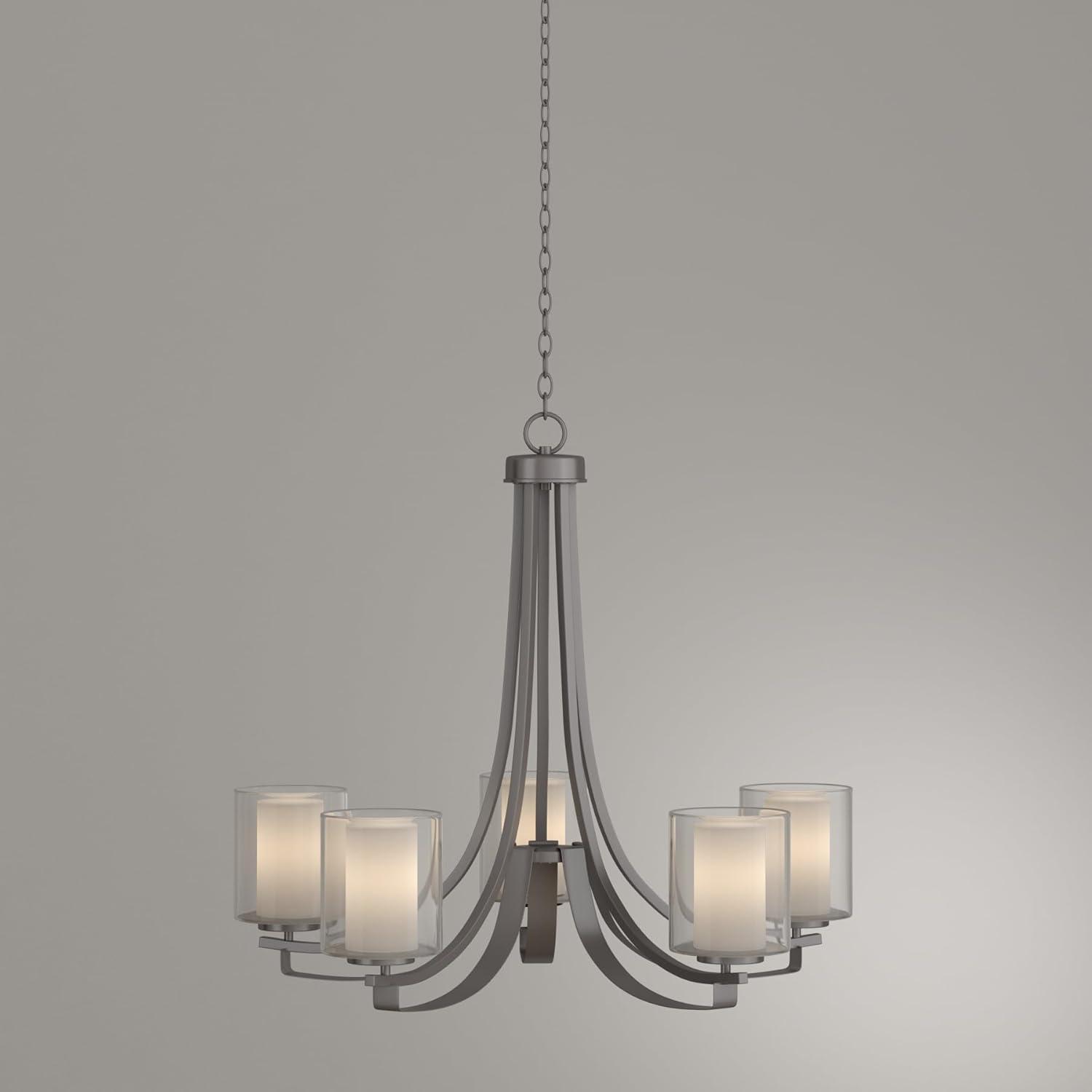 Minka Lavery 4105-84 Parsons Studio 5 Light Chandelier in Brushed Nickel