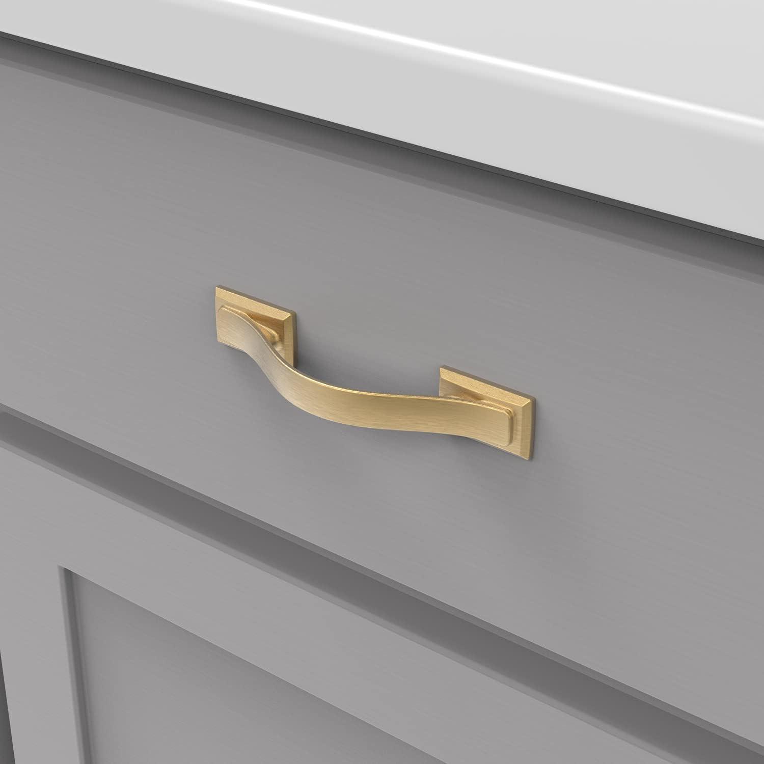 Dover Kitchen Cabinet Handles, Solid Core Drawer Pulls for Cabinet Doors, 3"