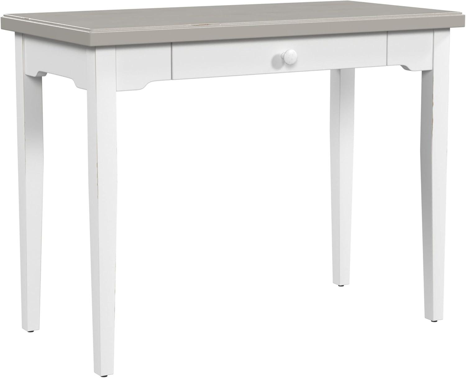 Hillsdale Furniture Clarion Wood Single Drawer Desk: Farmhouse Style, 75lb Capacity