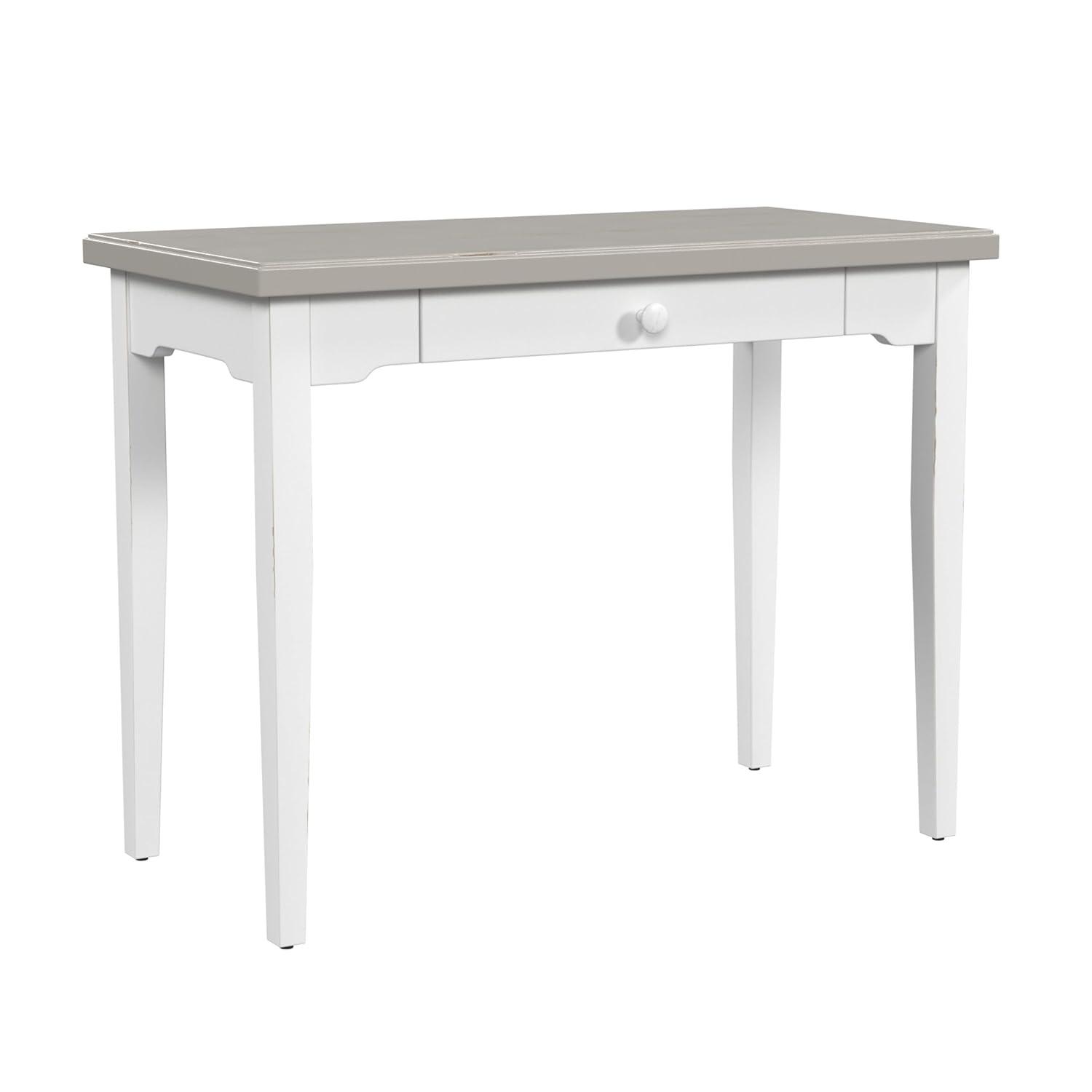 Hillsdale Furniture Clarion Wood Single Drawer Desk: Farmhouse Style, 75lb Capacity