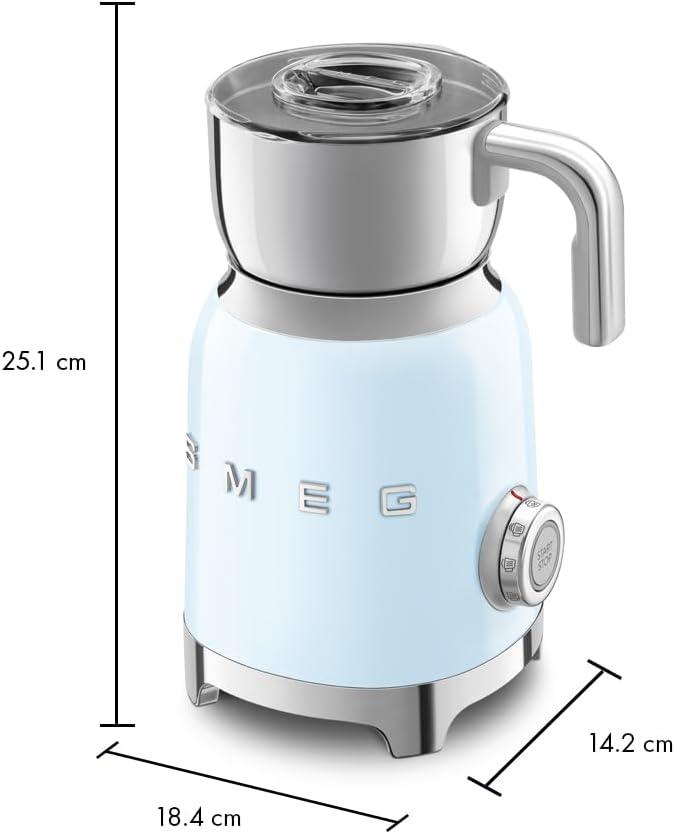 SMEG Pastel Blue Retro Milk Frother