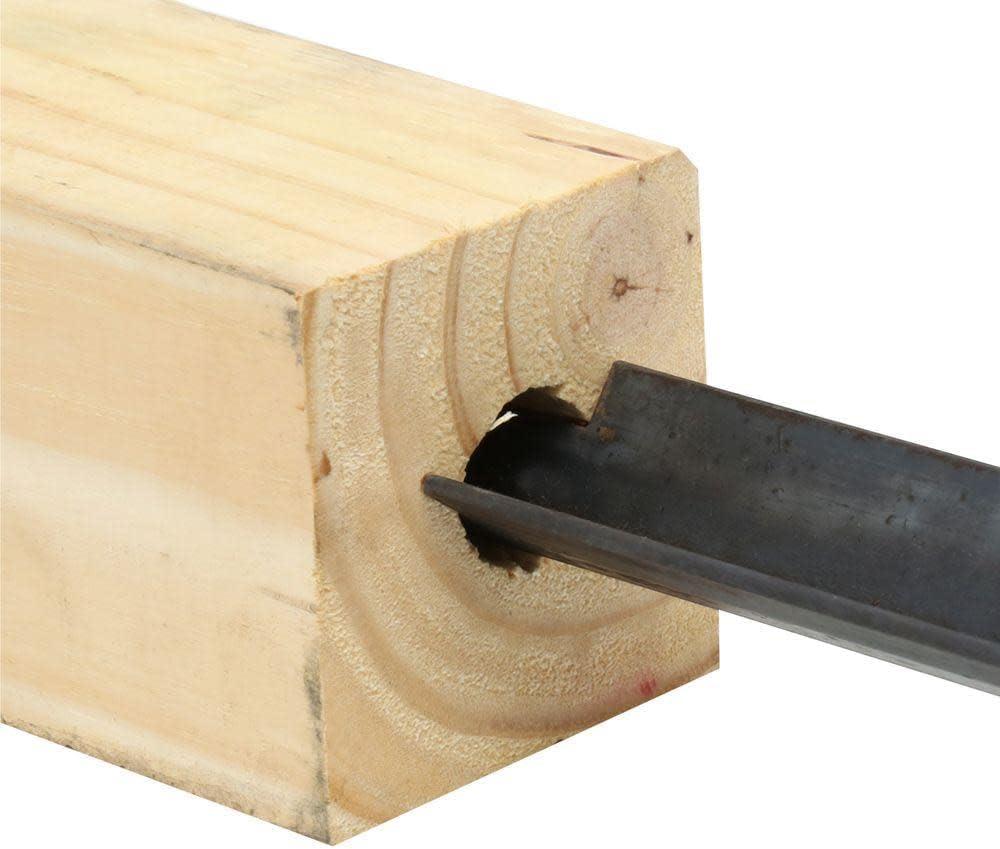 Architectural Mailboxes 4x4 Mailbox Post, No Dig Anchor Kit Insert in Pine Wood