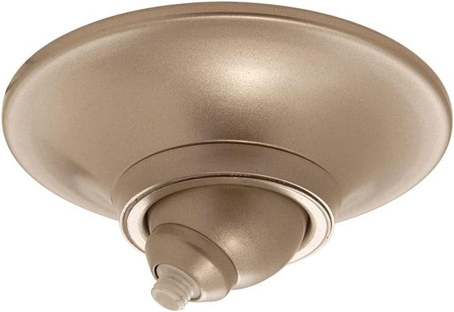 Sleek Brushed Nickel Sloped Ceiling Canopy with LED Technology