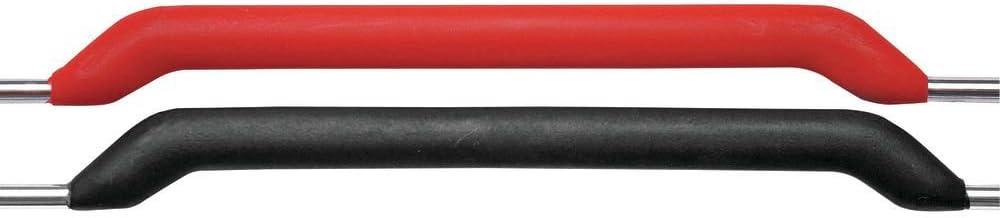 Hubert Silver Wire Basket with Red Handles, 18" x 12.5" x 8"