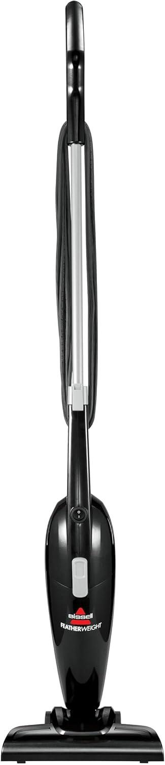 BISSELL Featherweight Black Bagless Stick Vacuum with Crevice Tool