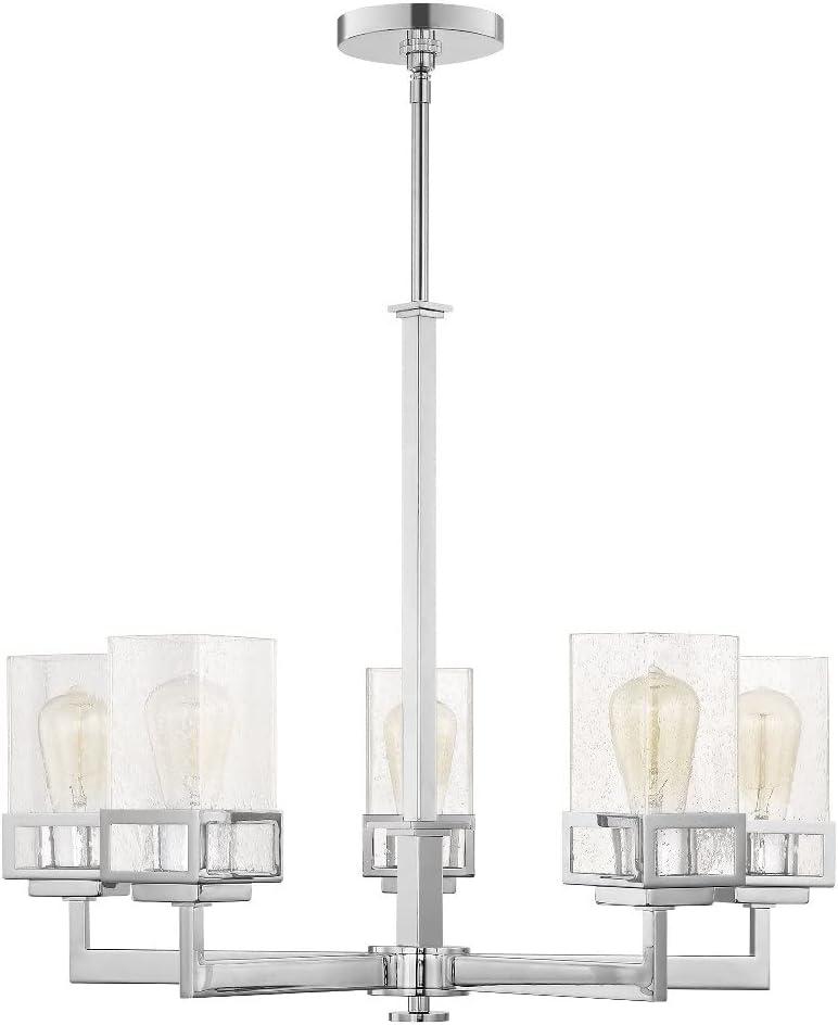 Livex Lighting Harding 5 - Light Chandelier in  Polished Chrome