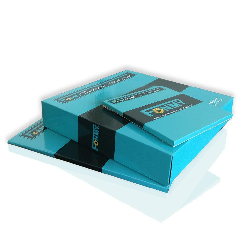 Fonmy Indoor Outdoor Garden Decoration Multi Color Mandala Wind Spinners 12" Yard Decor Crafts Ornaments 12 inch