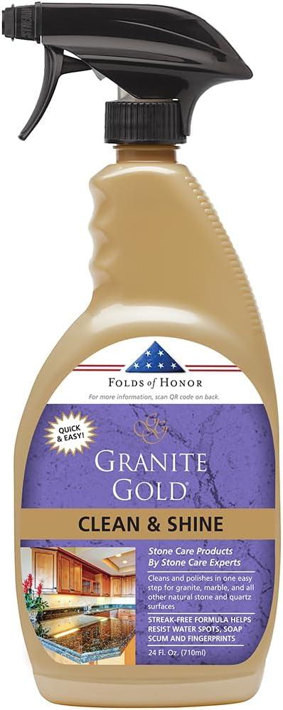 Granite Gold Clean & Shine Spray for Natural Stone Surfaces, 24 Fl Oz