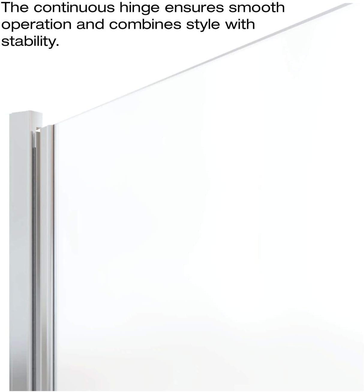 Infinity 28" x 65.56" Pivot Semi-Frameless Shower Door