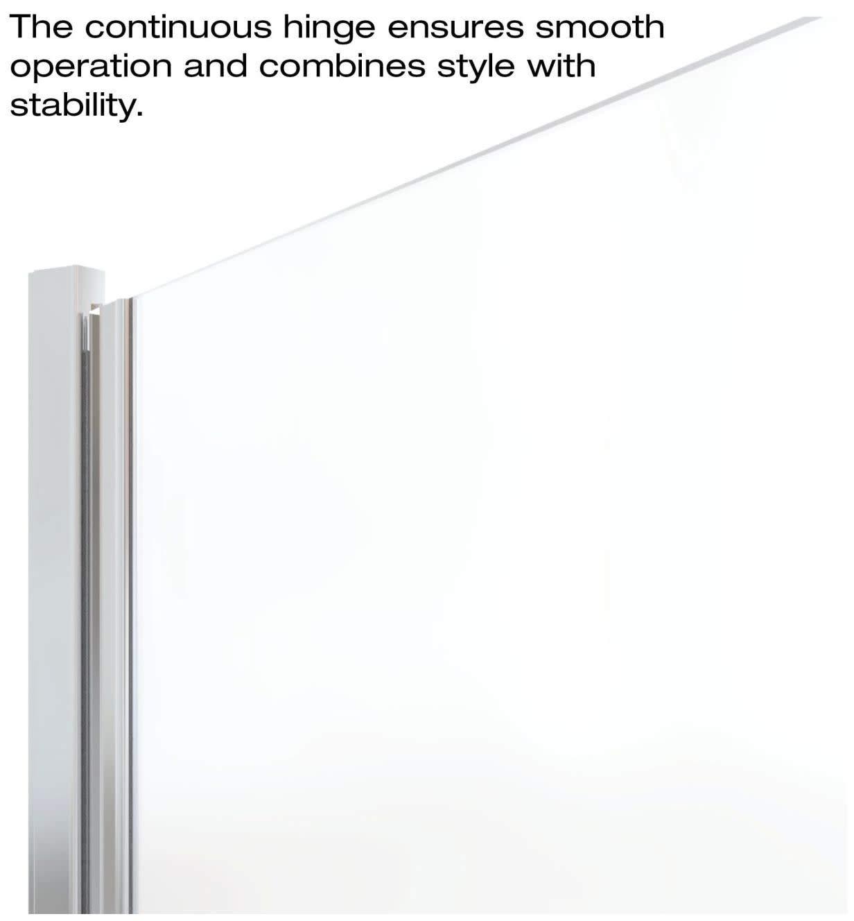 Infinity 28" x 65.56" Pivot Semi-Frameless Shower Door