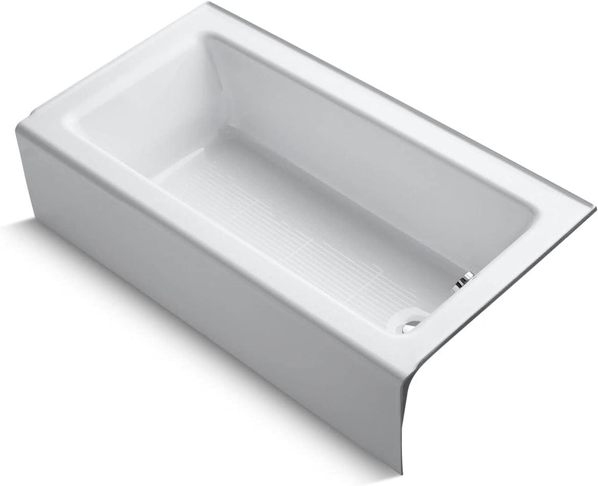 Kohler Avec 60 In. X 32 In. Alcove Bath, Right Drain K-25831-RA-0