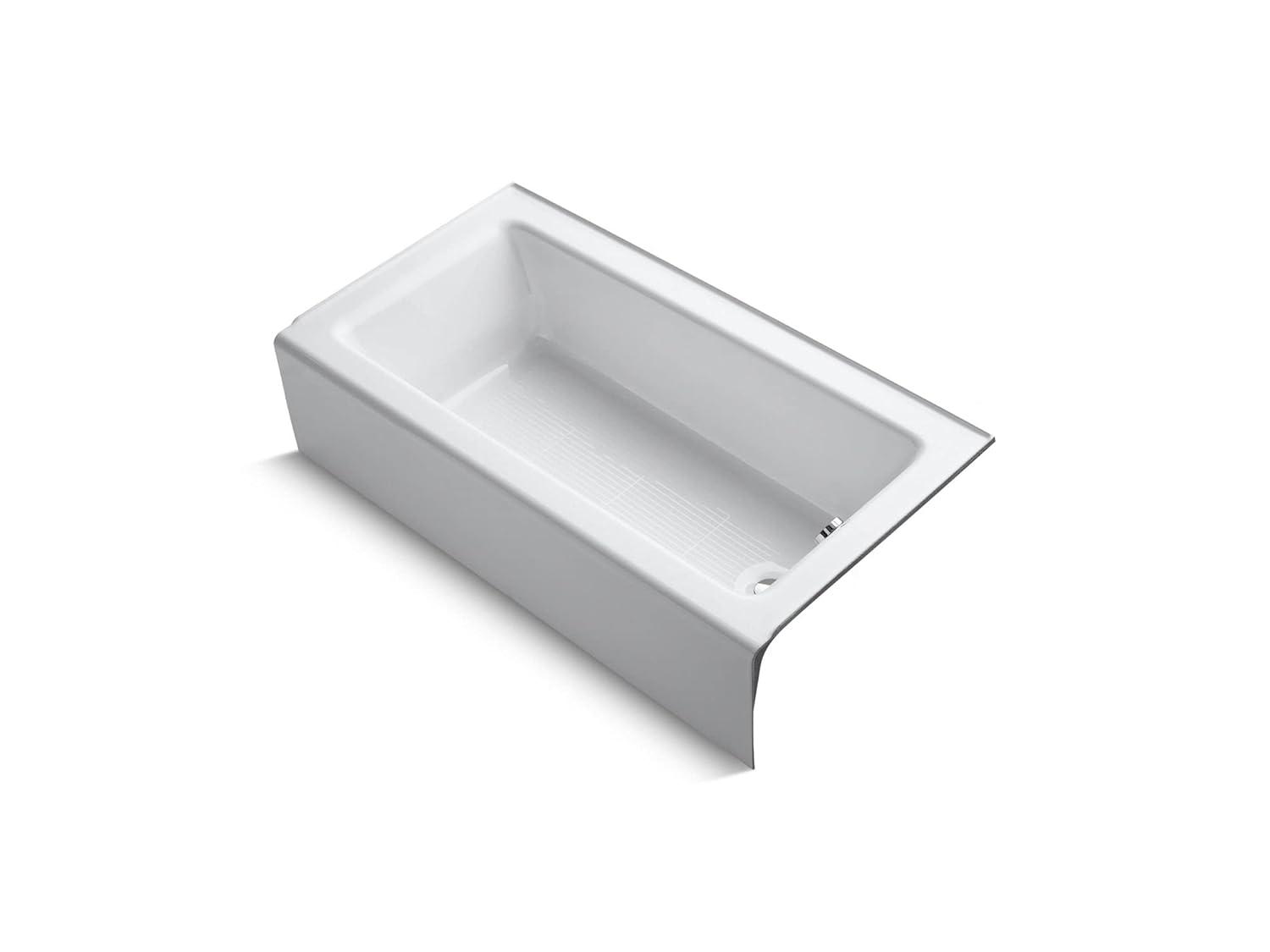 Kohler Avec 60 In. X 32 In. Alcove Bath, Right Drain K-25831-RA-0