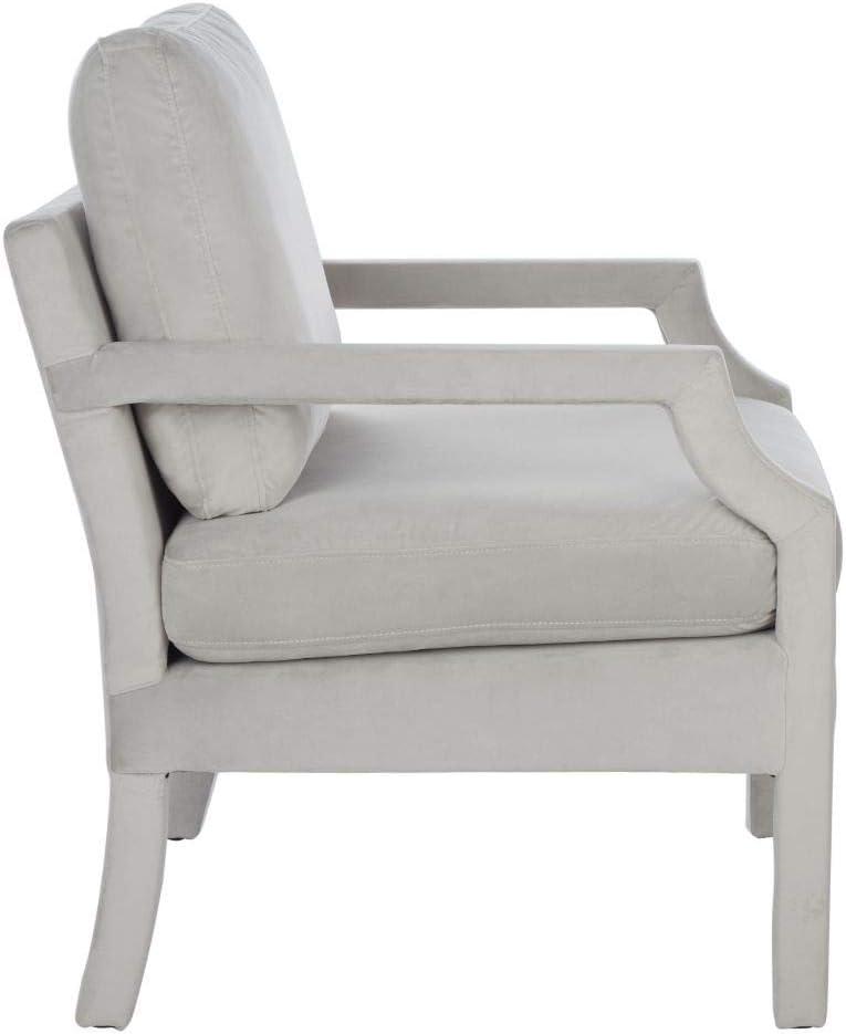 Genoa Upholstered Arm Chair - ACH4510 - Light Grey - Safavieh