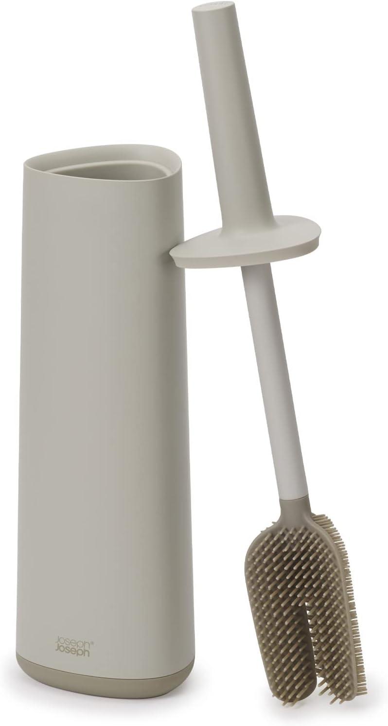 Joseph Joseph Flex 360 Advanced Toilet Brush with Matte Ecru Holder