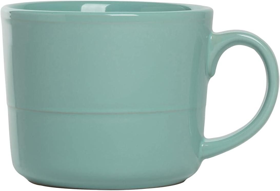 Seafoam Ceramic 12 oz Microwave Safe Mug Set of 6