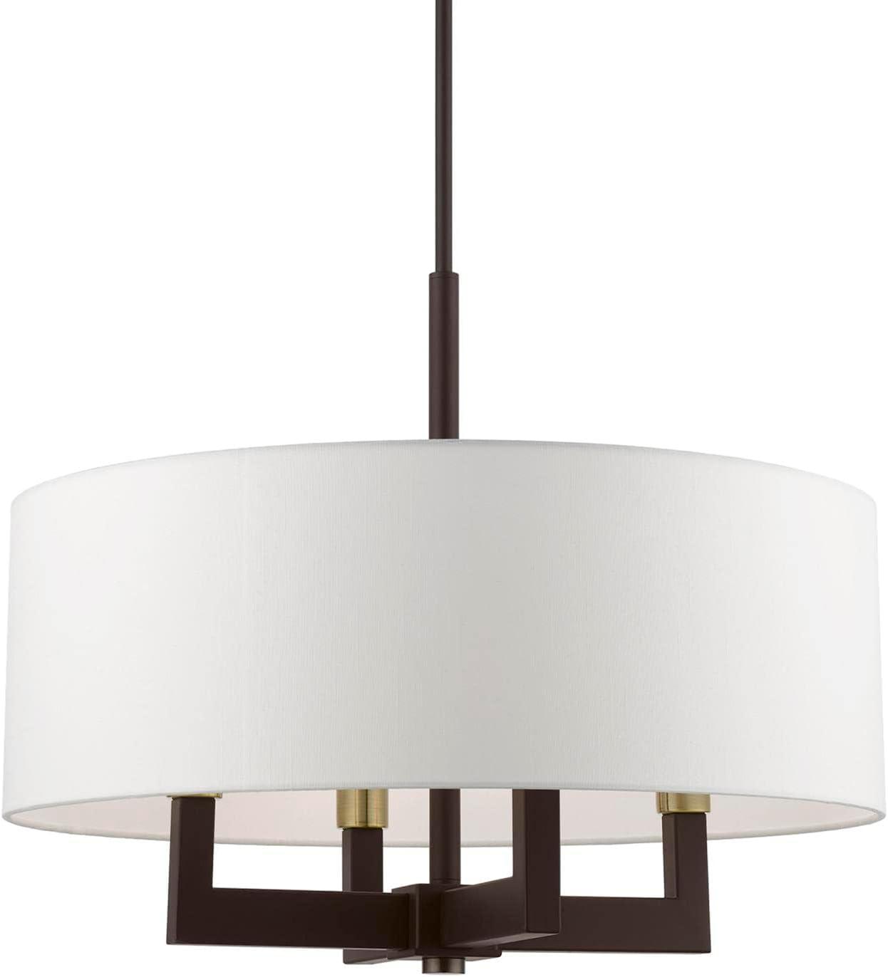 Livex Lighting Cresthaven 4 - Light Chandelier in  Bronze/Antique Brass
