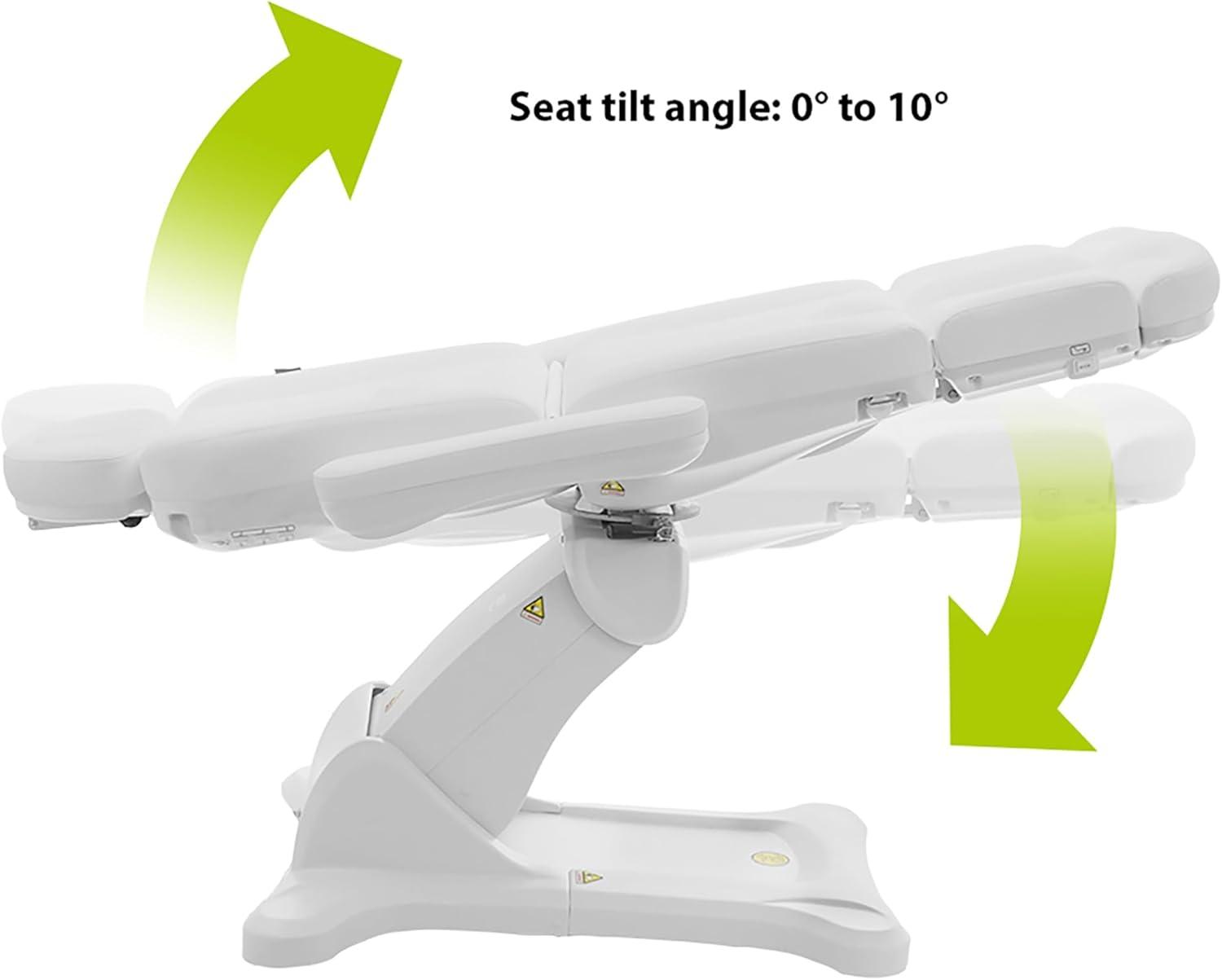 SKINACT Malibu Electric Medical Spa Treatment Chair/Table (White)