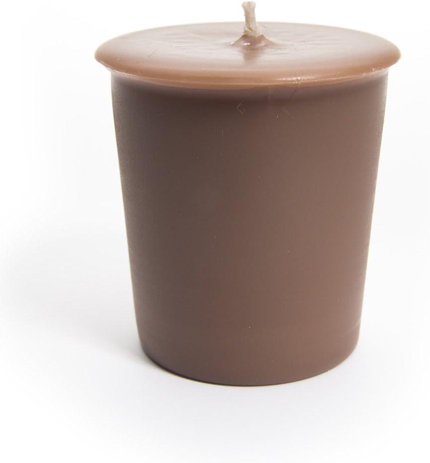 Chocolate Fudge Brownie Soy Votive Candles - Scented with Natural Fragrance Oils - 6 Brown Natural Votive Candle Refills - Bakery & Food Collection