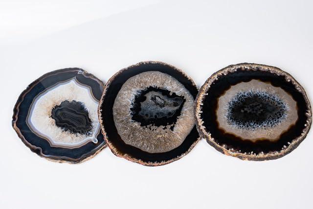 ANNA New York Gemstones Agate 4 Piece Coaster Set (Set of 4)