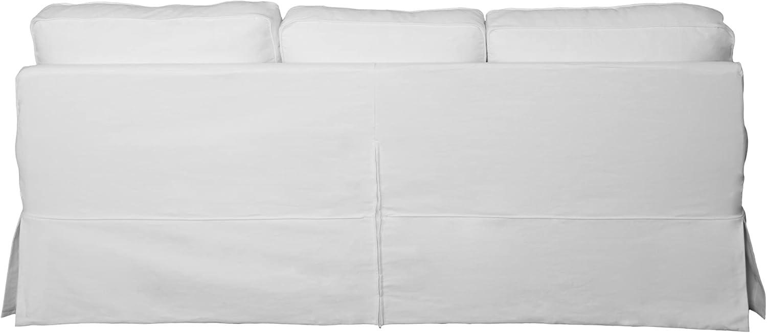 Sunset Trading Horizon Slipcover for T-Cushion Sofa | Warm White