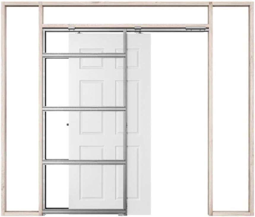 ROCKET 30-in x 80-in Steel Pocket Door Frame with Frame and hardware