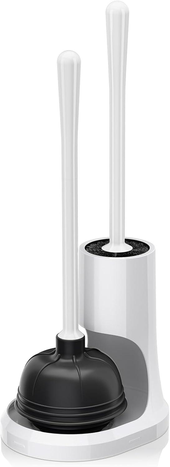 XXZH Toilet Plunger and Bowl Brush Combo for Bathroom Cleaning, 2 Sets