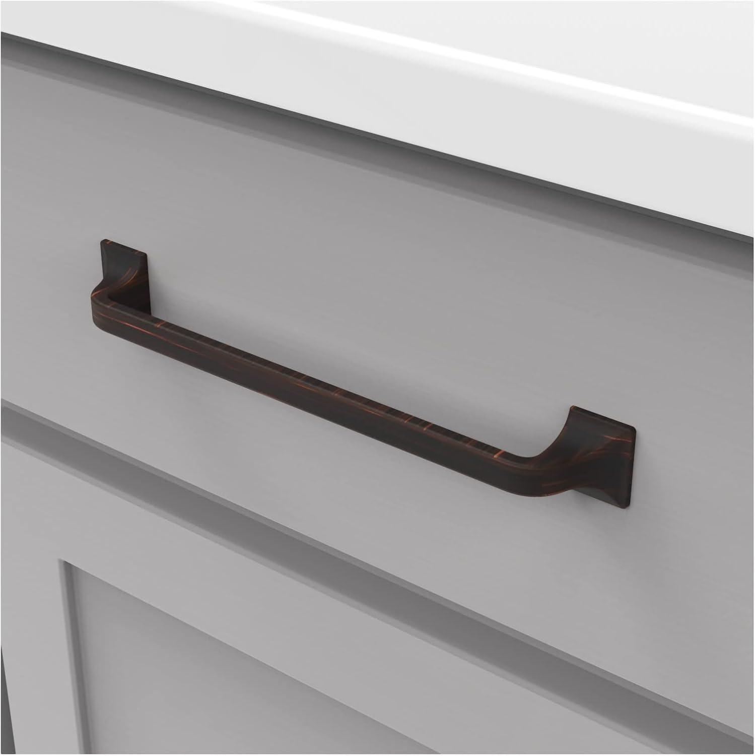 Forge Kitchen Cabinet Handles, Solid Core Drawer Pulls for Cabinet Doors, 7-9/16" (192mm)