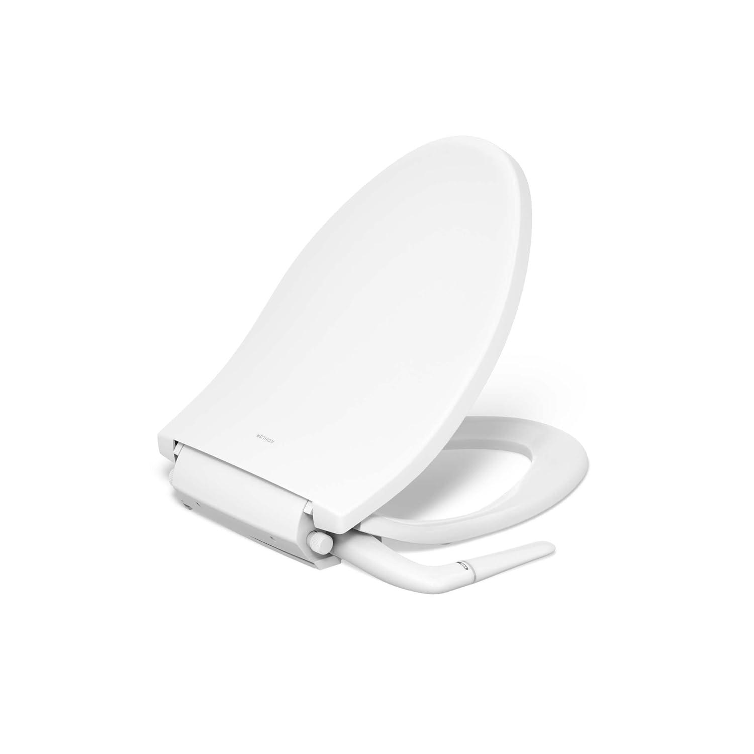 PureWash M250 Elongated Bidet Toliet Seat, Manual Non-Electric Bidets for Existing Toilets