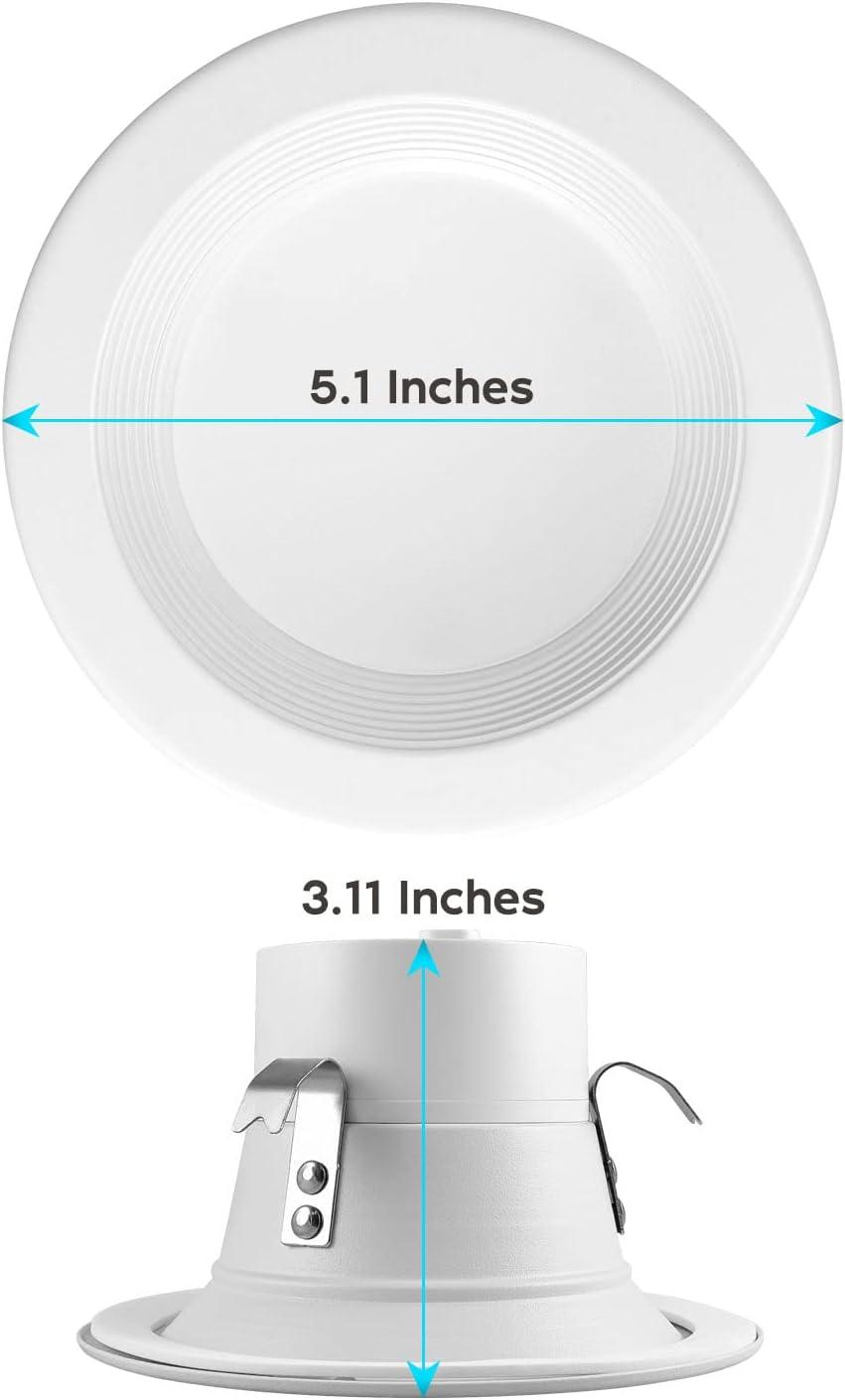 4" High Output Selectable CCT Remodel IC LED Retrofit Recessed Can Light