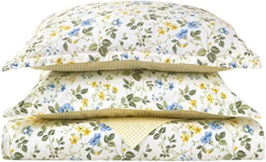 Laura Ashley Laura Ashley Meadow Floral Cotton Blue Duvet Cover Set