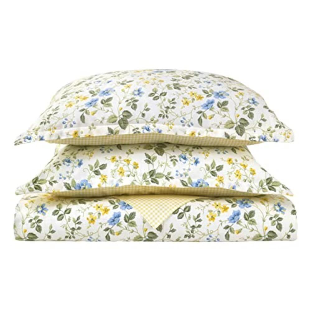 Laura Ashley Laura Ashley Meadow Floral Cotton Blue Duvet Cover Set