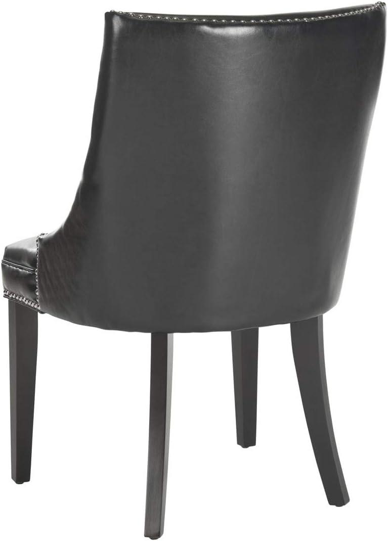 Afton 20"H Side Chair with Nail Heads (Set of 2) - Flat Cream - Safavieh