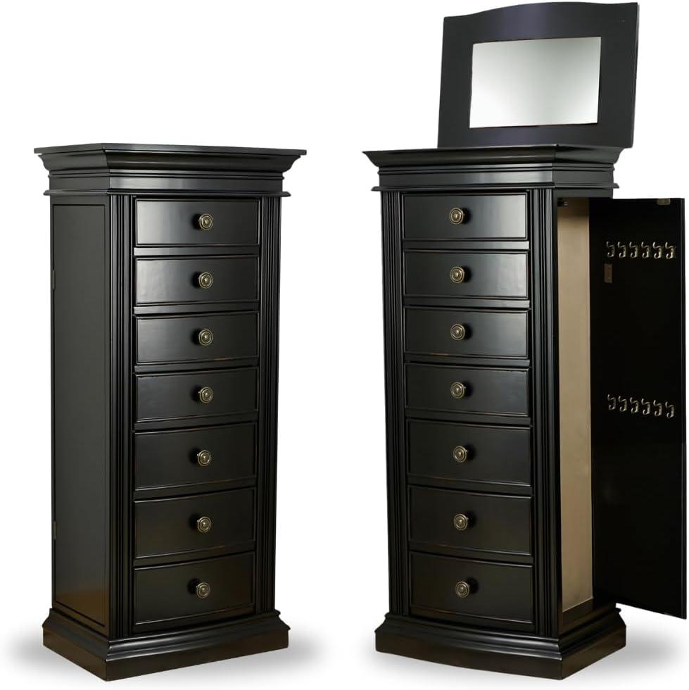 Hives & Honey Landry Black Jewelry Storage Armoire
