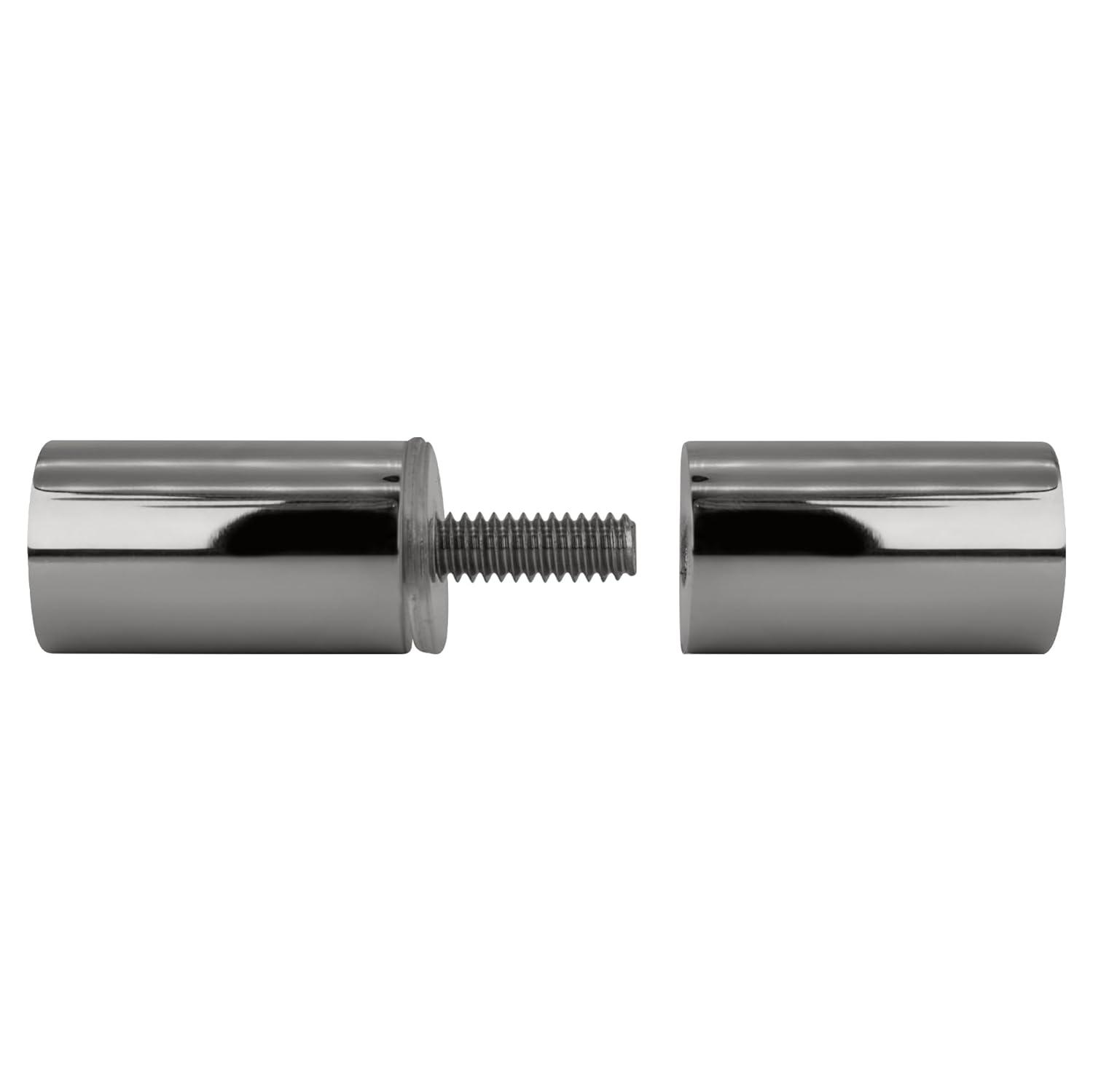 CRL SDK112CH Polished Chrome Cylinder Style Back-to-Back Shower Door Knobs