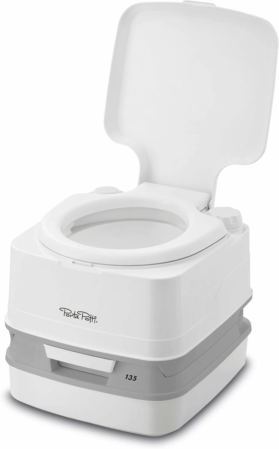 Thetford 92860 135 2.6 Gallon Porta Potti with Rotating Pour Spout, White