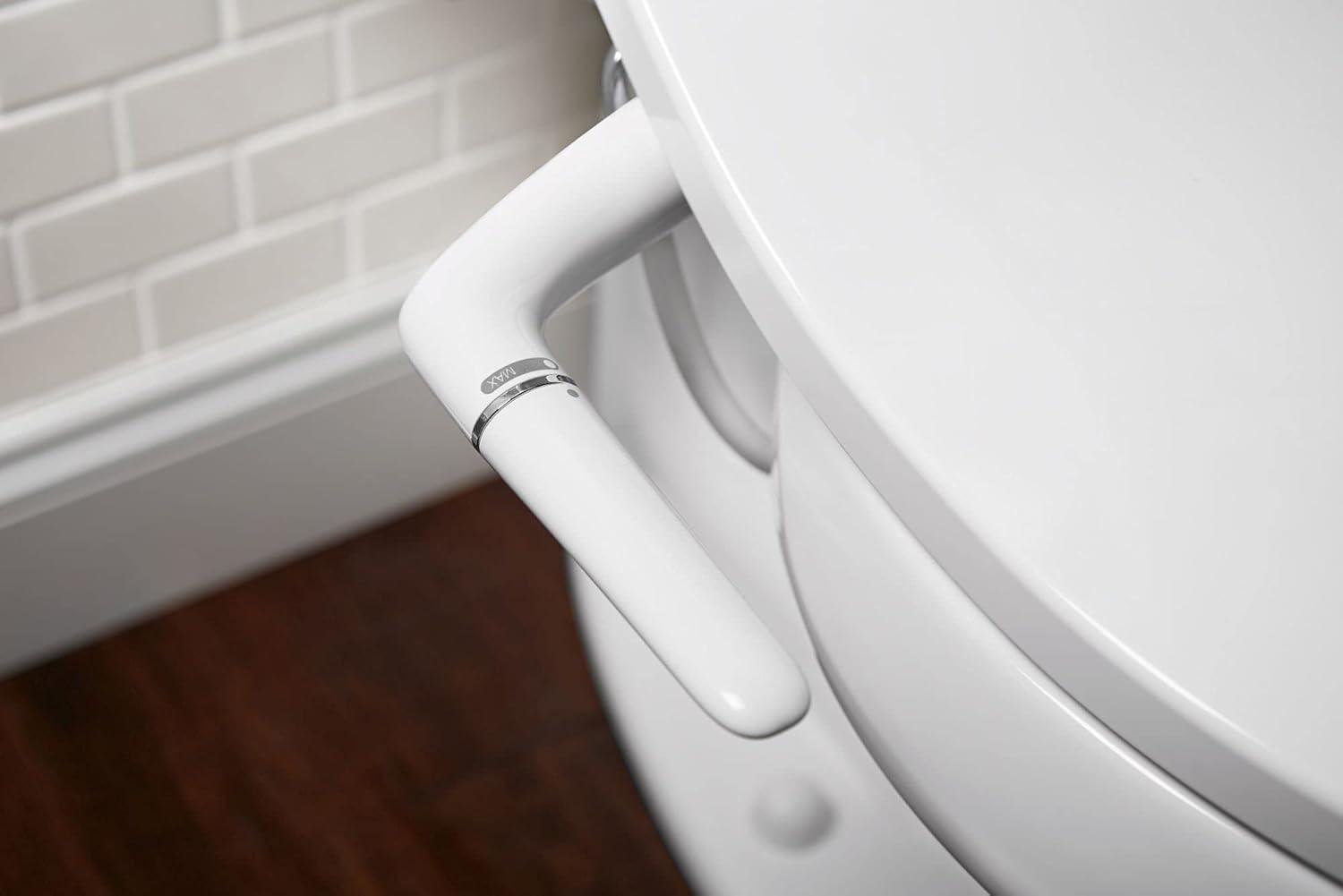 PureWash M250 Elongated Bidet Toliet Seat, Manual Non-Electric Bidets for Existing Toilets