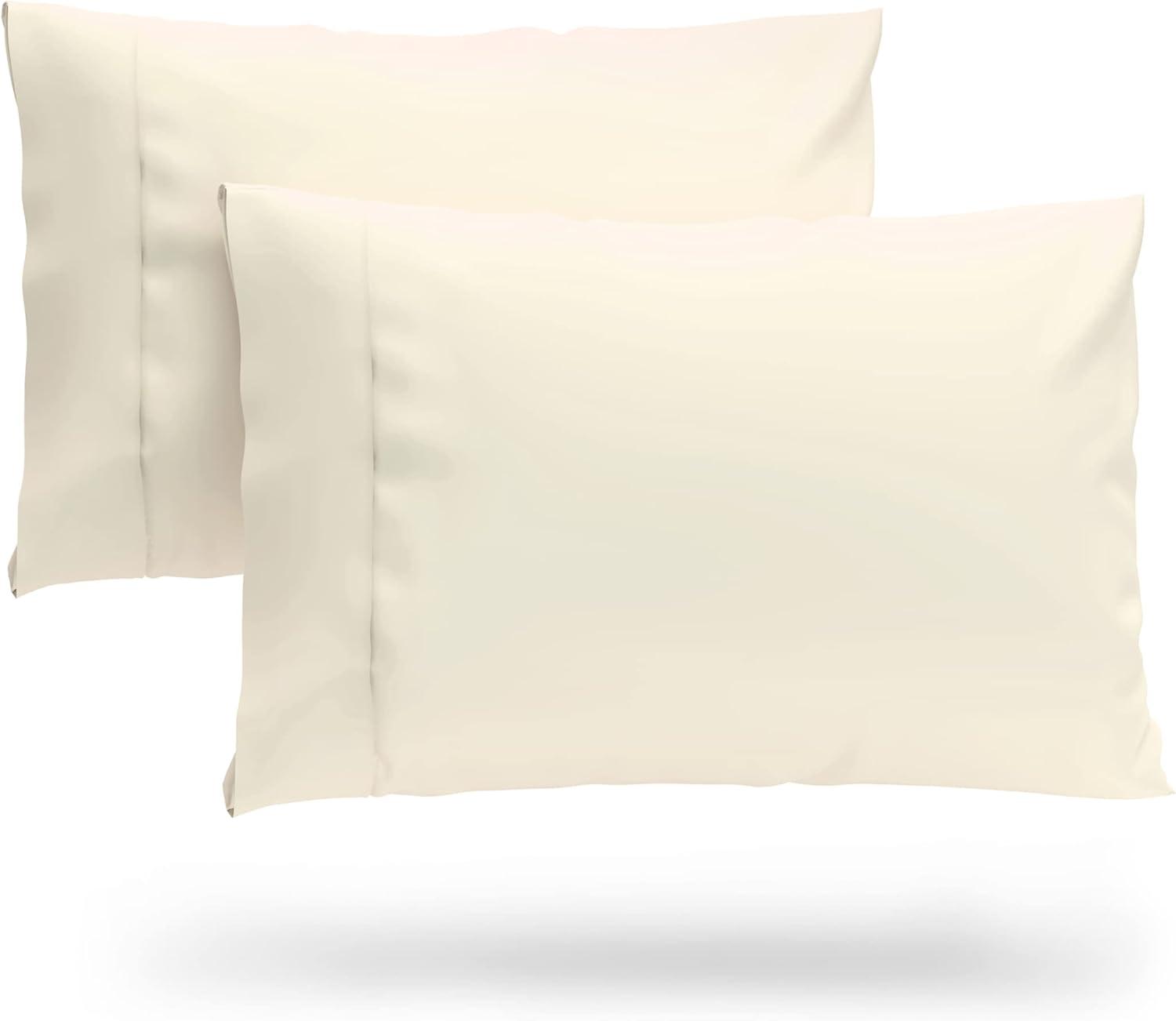 Cosy House Collection Luxury Rayon Derived from Bamboo Set of 2 Pillowcases