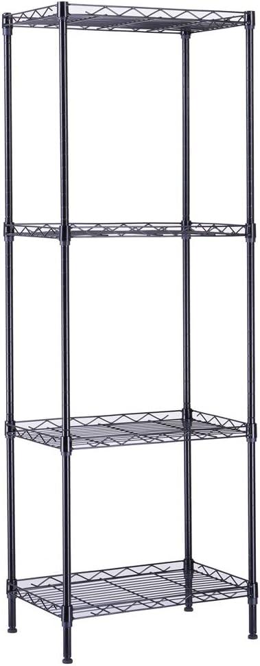 MDHAND 4-Tier Wire Shelving Unit Metal Storage Rack