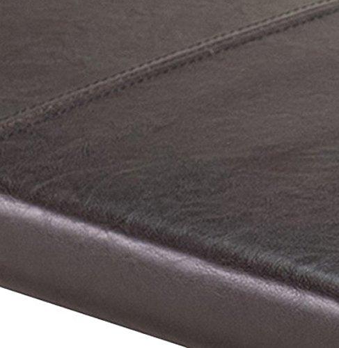 Boris Cushion Bench Seat Faux Leather - Espresso -Winsome: Upholstered, Padded for Entryway & Dining