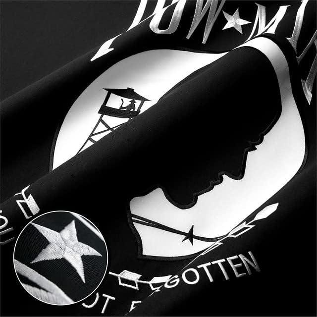 G128 POW MIA Flag Embroidered (3x5 FT Spun Polyester)