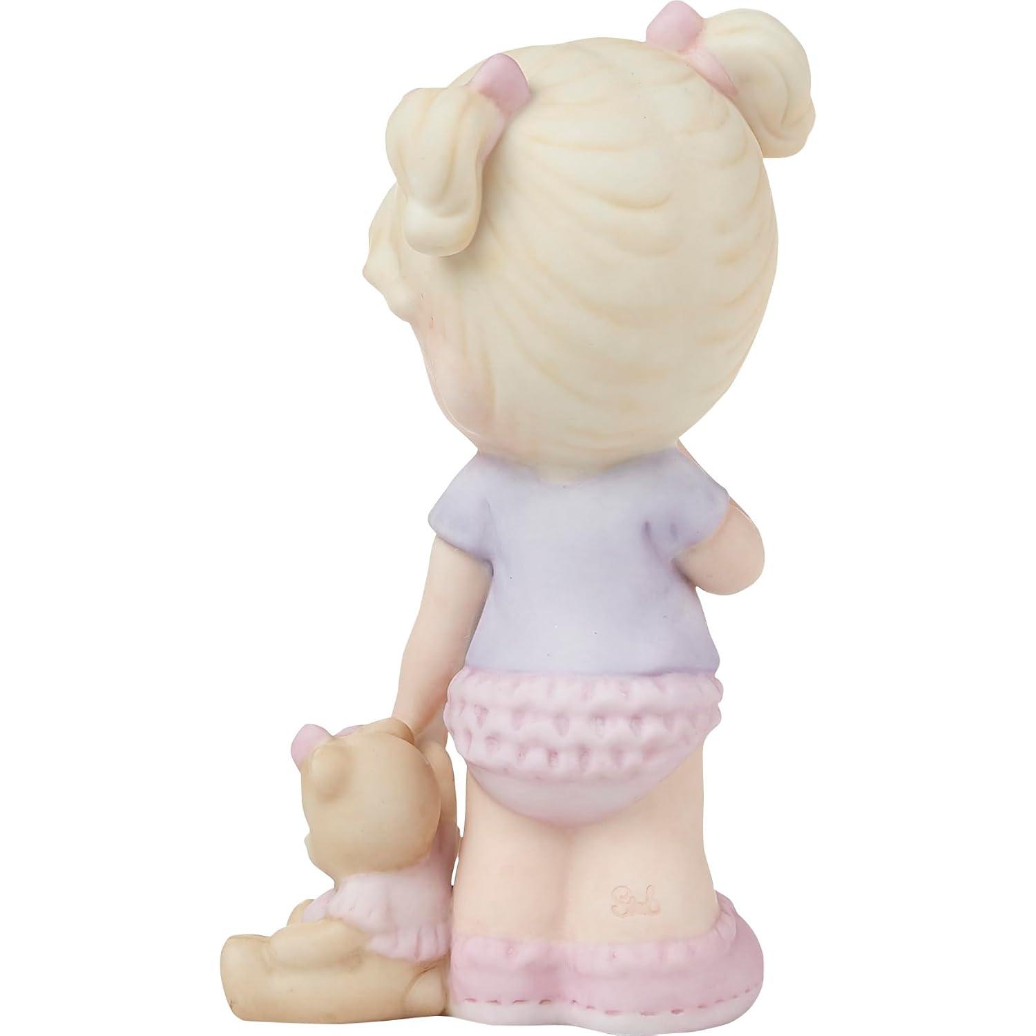Precious Moments Tickled Pink Baby Girl Figurine, Count 1