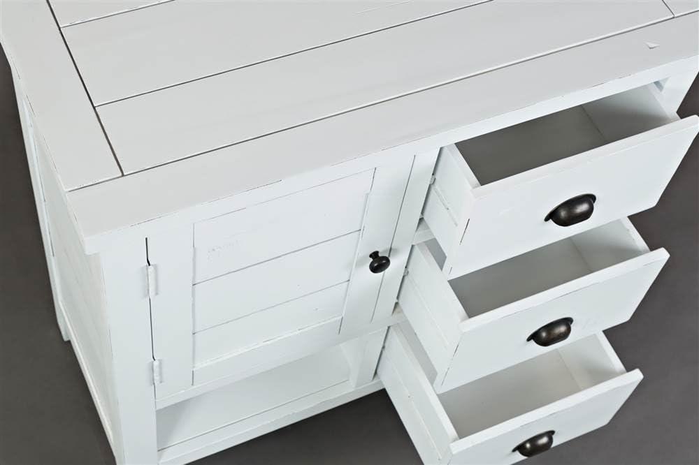 Jofran, Artisan's Craft Rustic Farmhouse Distressed Solid Wood Accent Chest