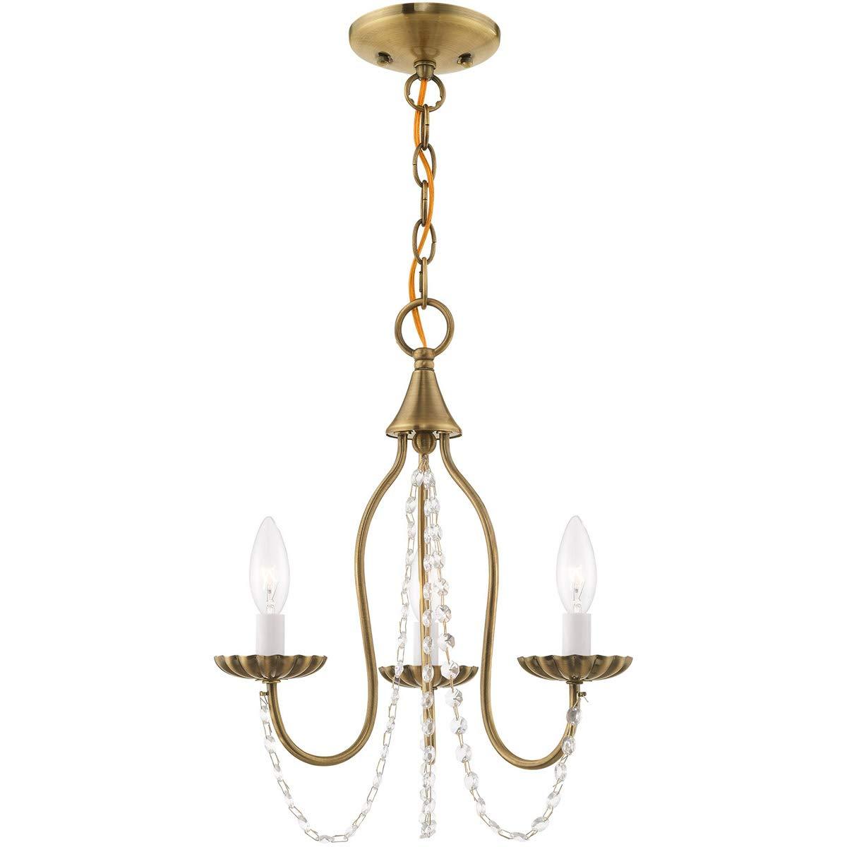 Livex Lighting Alessia 3 - Light Chandelier in  Antique Brass